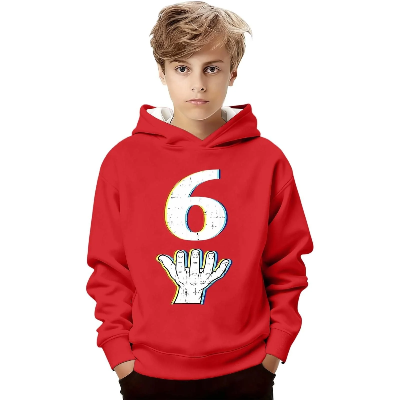 Толстовка Generisch с принтом Six Seven 6 7 Meme Ice Cream Drip Meme, пуловер, худи с длинными рукавами, классический свитер для девочек, фото №4