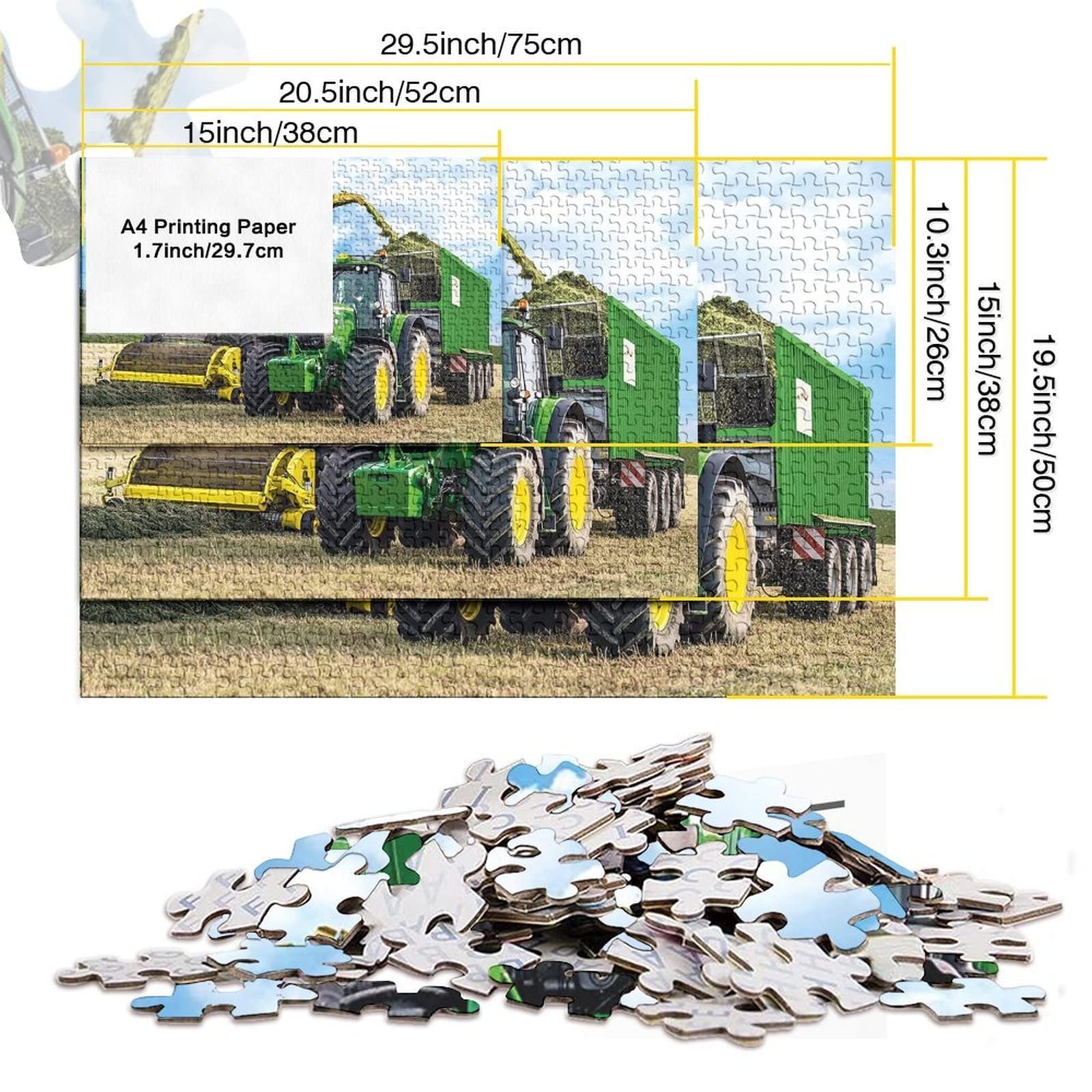 Пазл Tractors DIY 1000 элементов 75 x 50 см, фото №5 Пазл Tractors DIY 1000 элементов 75 x 50 см, фото №5