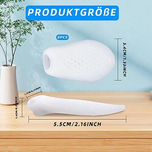 Корректор большого пальца стопы White 8 шт с разделителем, защитные накладки для мизинца synthetic.ua - Фото 1