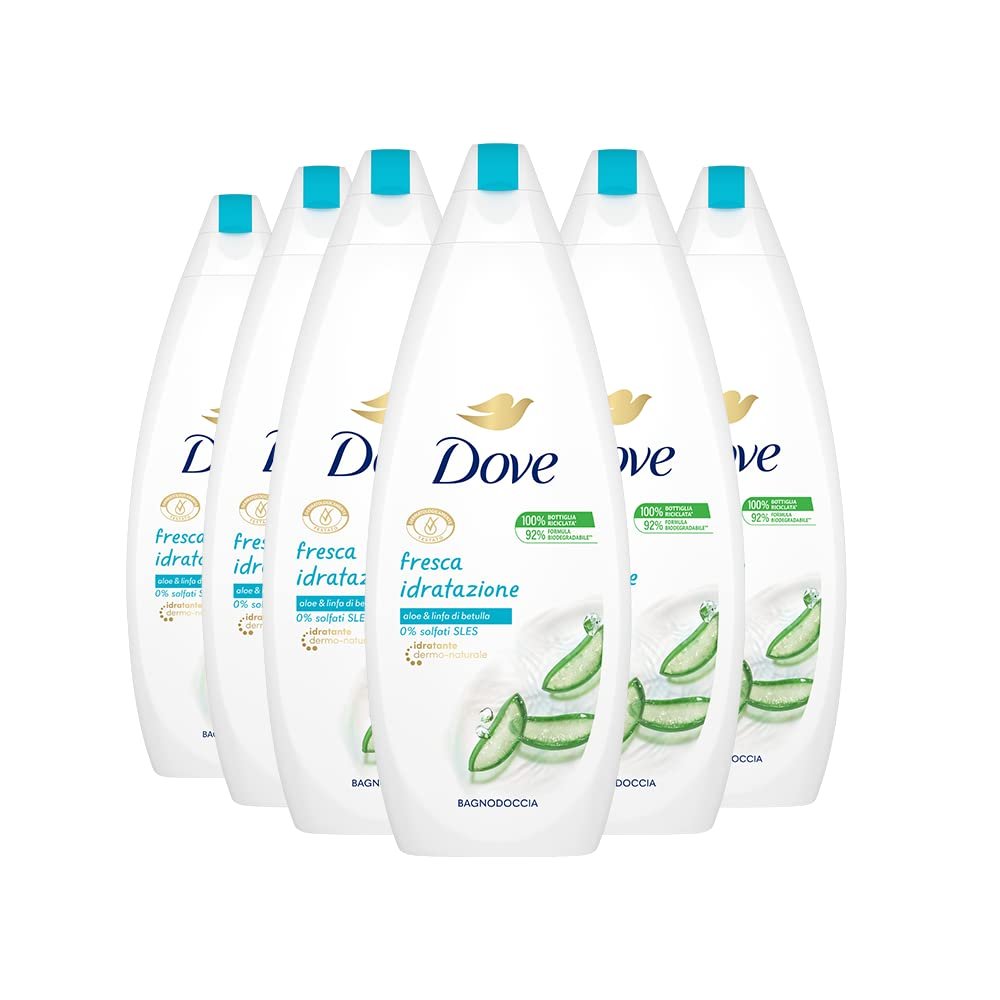 Гель для душу Dove Fresh зволожувальний 600 мл, фото №1