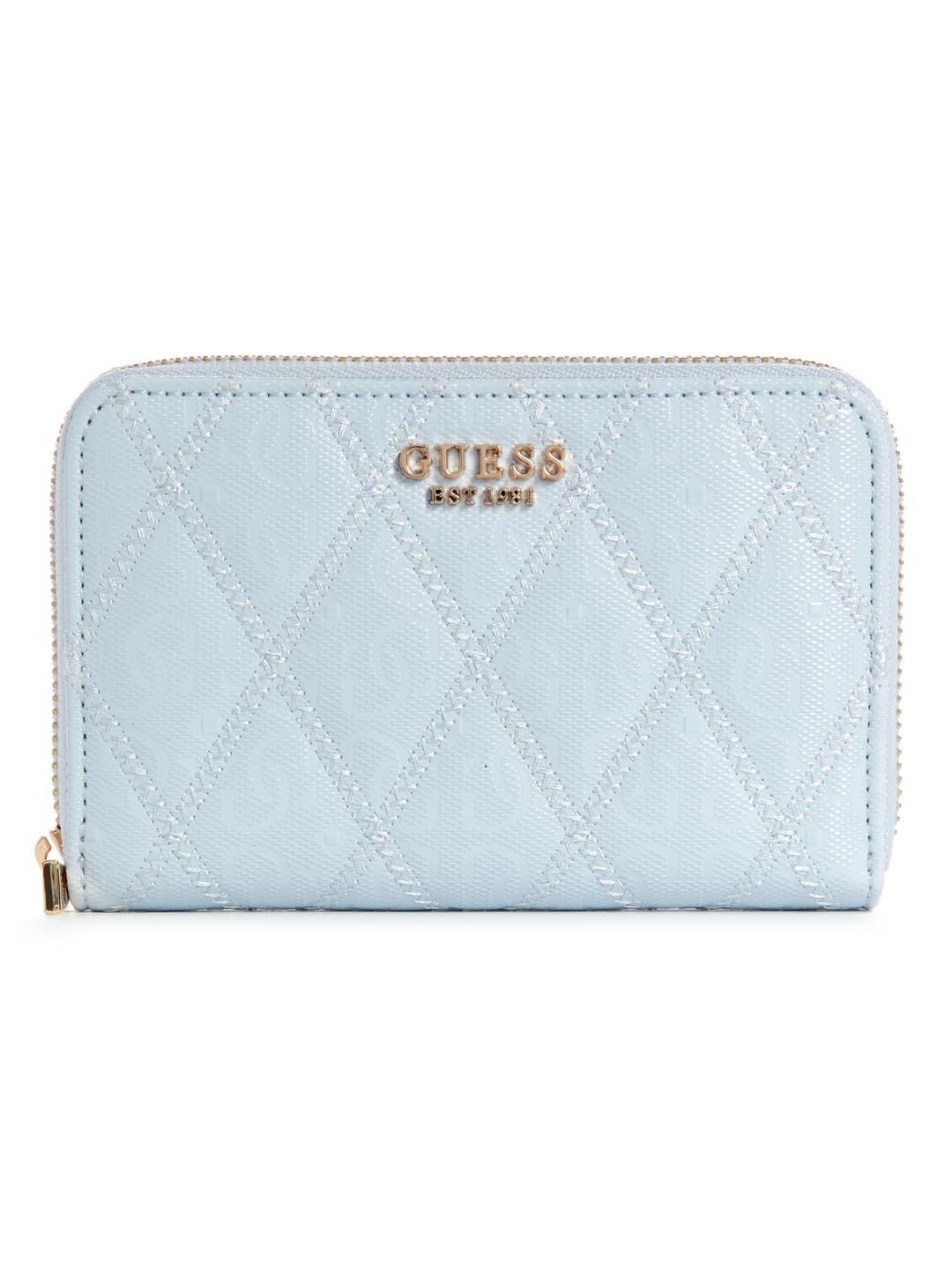 Гаманець GUESS Adi SLG Zip Around M Sky Blue Блакитний, фото №1