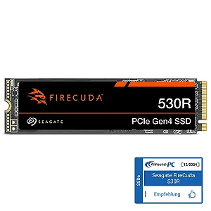 SSD Seagate FireCuda 530R ZP4000GM3A063 4 ТБ NVMe M.2 PCIe Gen4 x 4 7400 МБ/с 3D TLC NAND 5050 TBW synthetic.ua - Фото 1