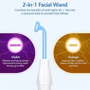 Апарат дарсонваль iklestar Face Machine з 4 насадками професійний для дому synthetic.ua - Фото 1