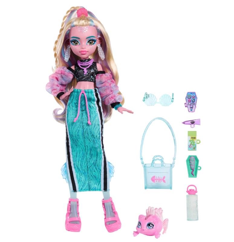 Кукла Monster High Lagoona Blue с рыбкой Neptuna, фото №3