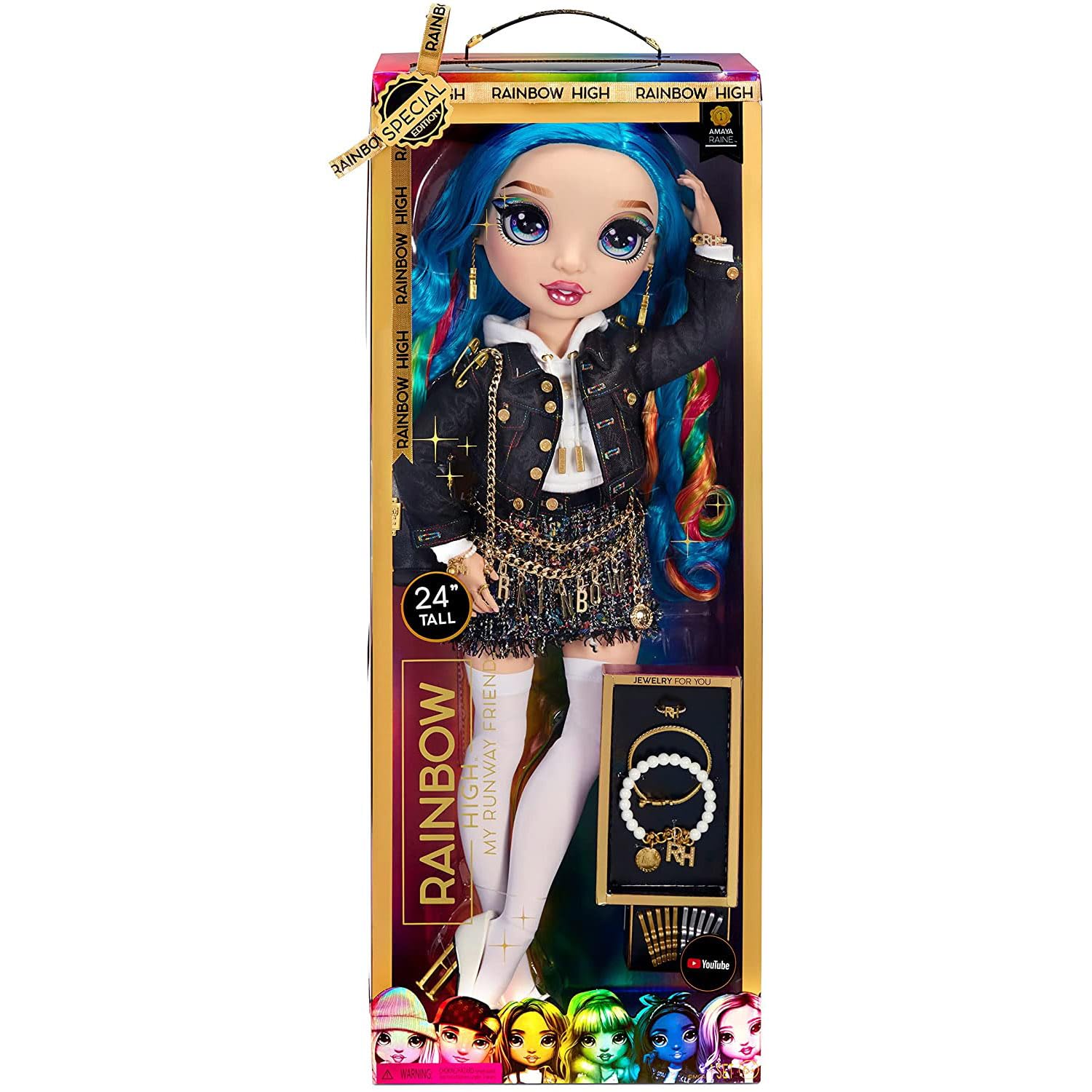 Кукла Rainbow High 60 см 35 см Длинные цветные волосы и 25+ аксессуаров, фото №1