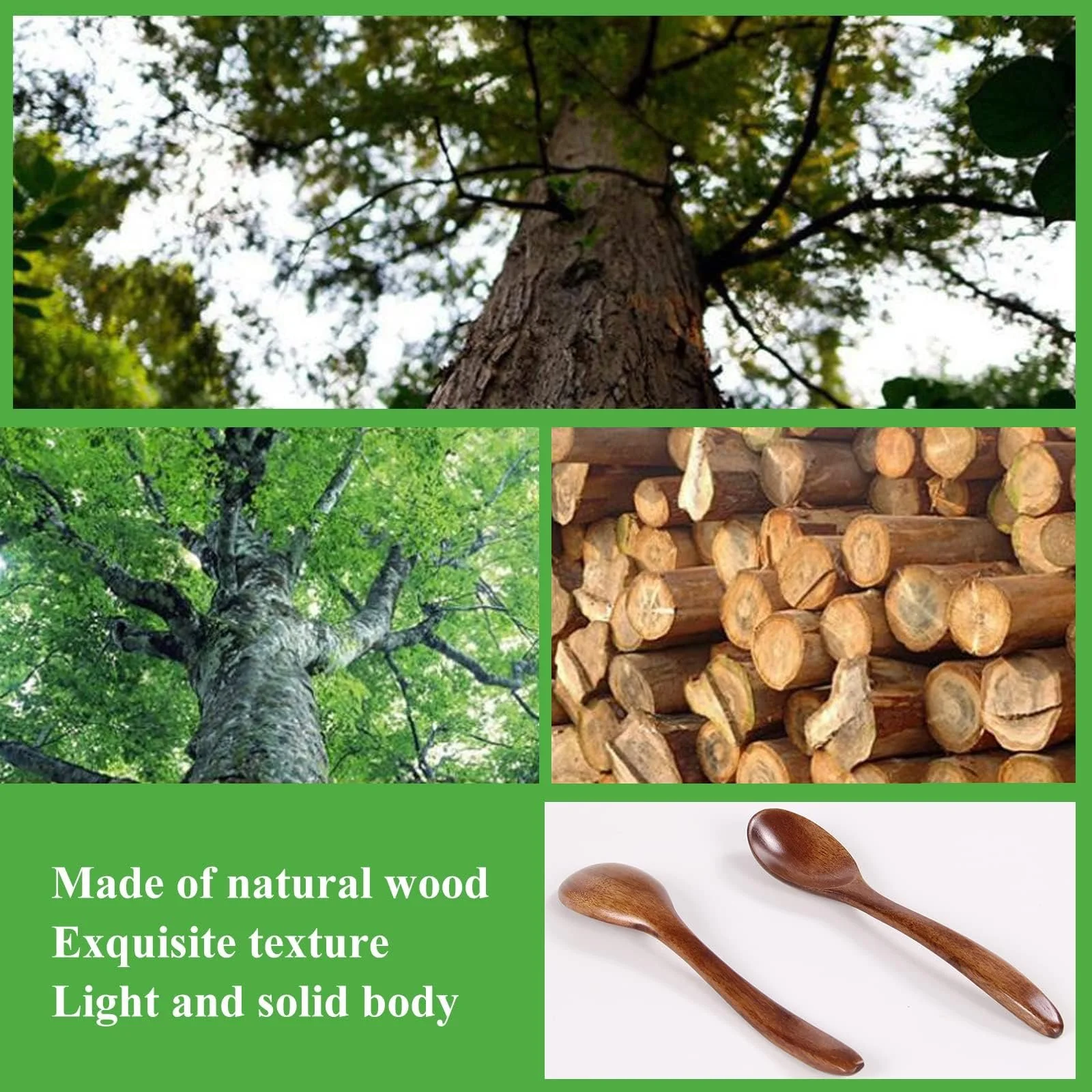 Ложка Дерев'яна Honey, набір 6 шт, натуральні, фото №5