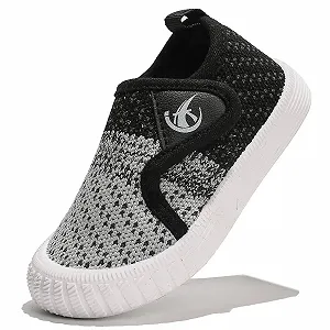 Спортивне взуття для хлопчиків DADAWEN на липучках, легкі шкільні кросівки для бігу для дівчаток - Фото 1