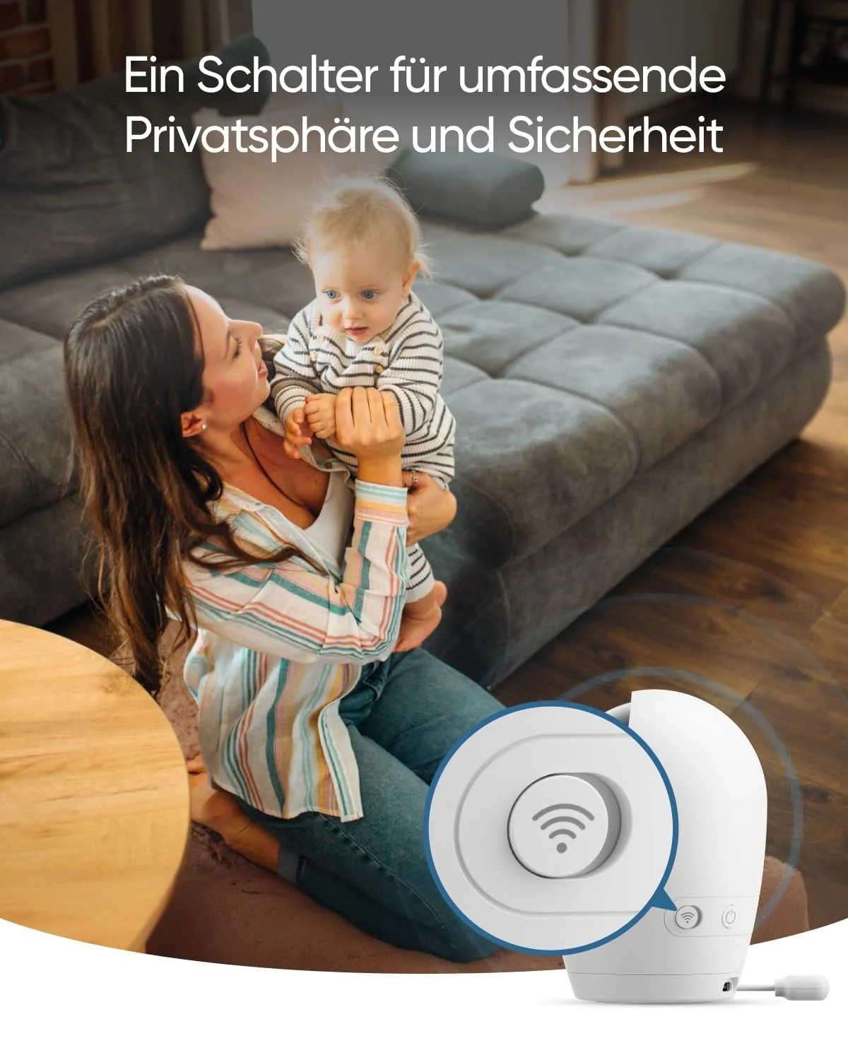 Відеоняня eufy E20 2K HD Нічне бачення Pan Tilt 4x Zoom Акумулятор ANR, фото №5