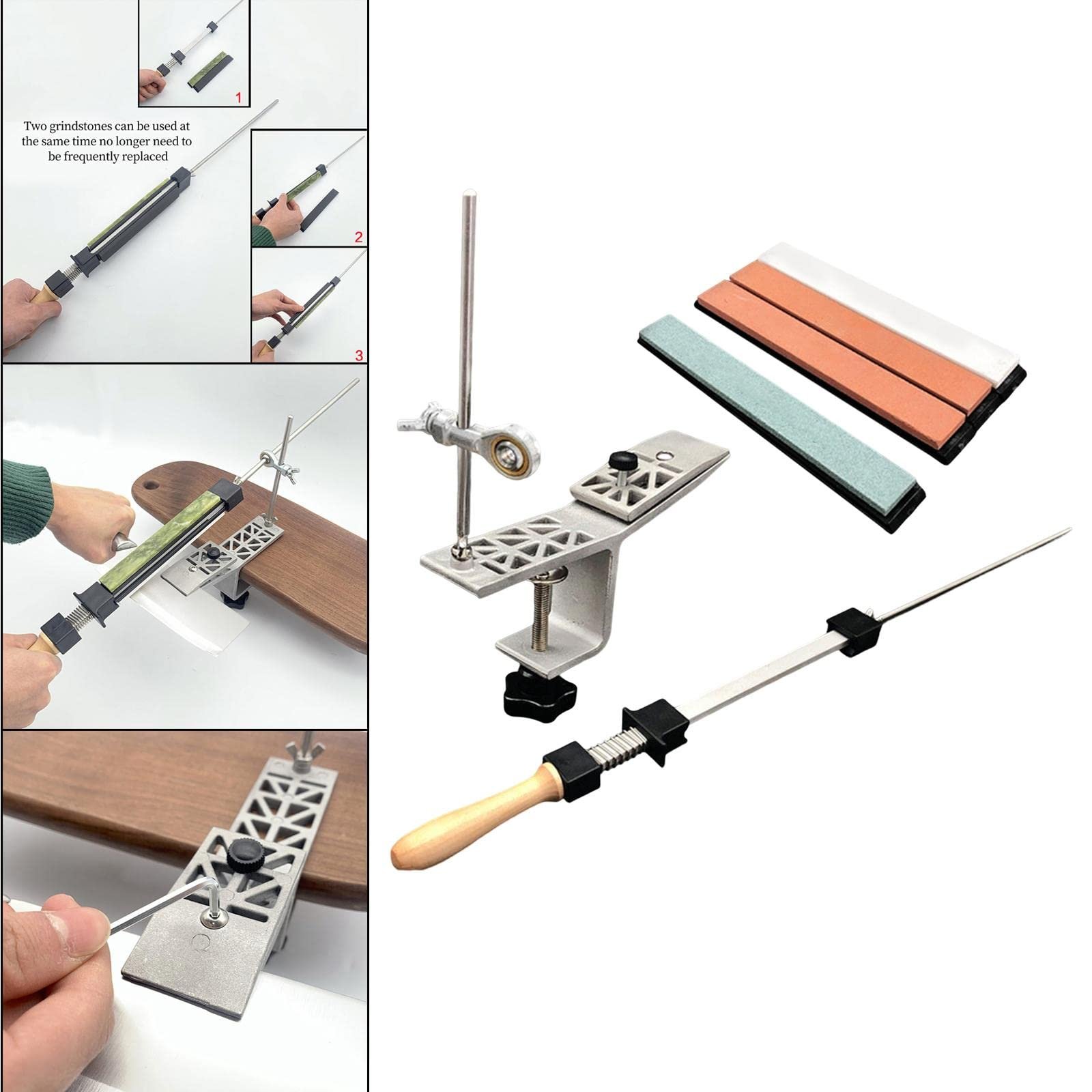 Точильна система для ножів F Fityle професійна з фіксованим кутом набір, фото №6 Точильна система для ножів F Fityle професійна з фіксованим кутом набір, фото №6