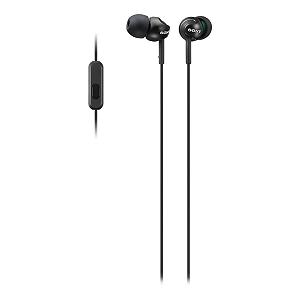 Наушники Sony EX110APB Deep Bass Metallic Black с микрофоном - Фото 1