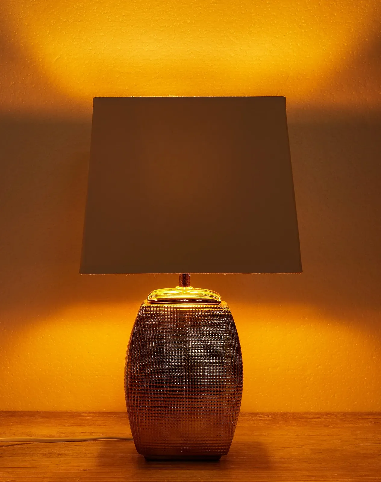 Настільна лампа BRUBAKER 38 см Золотий Білий, фото №5