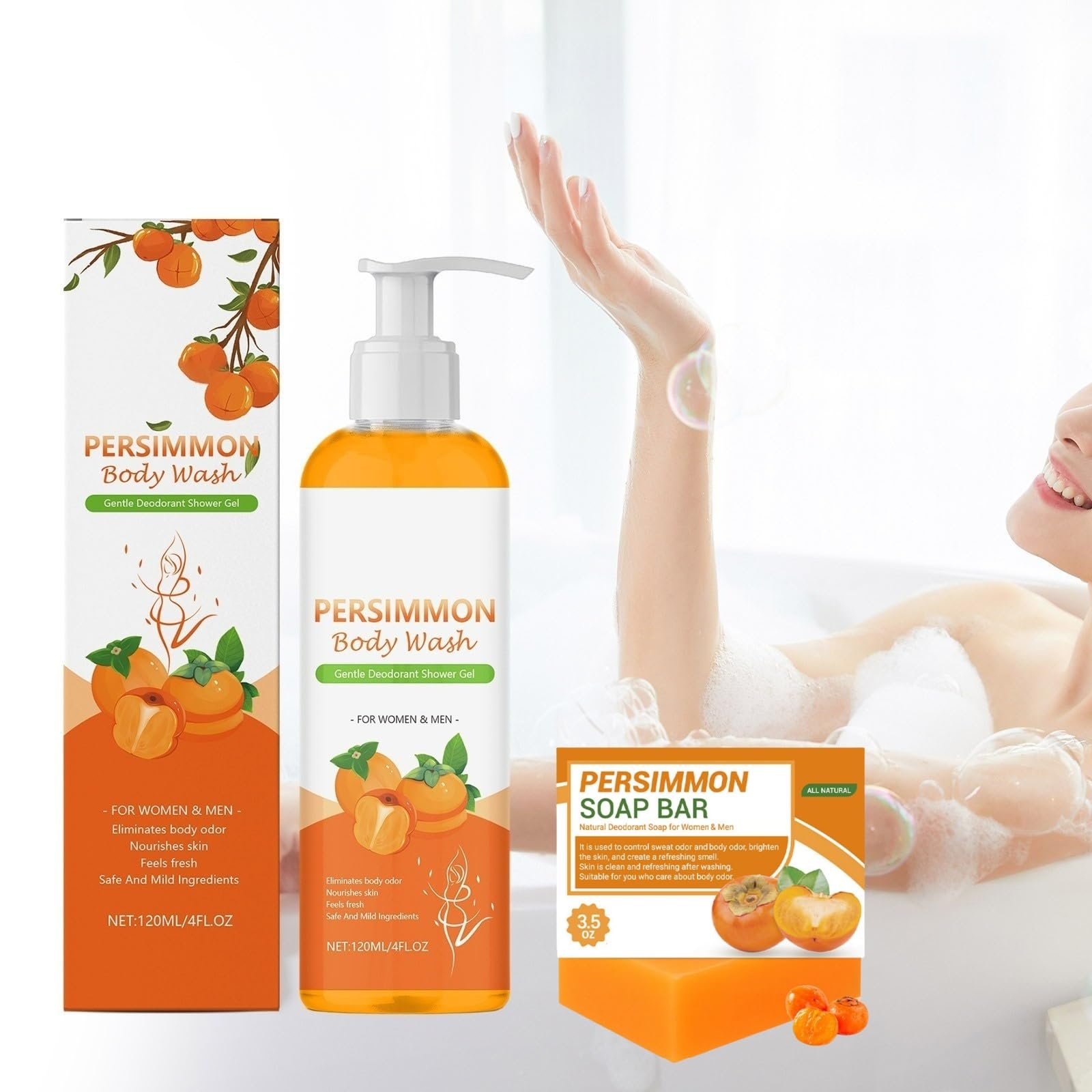 Набір гелю для душу та мила Persimmon Natural 1 шт., фото №3