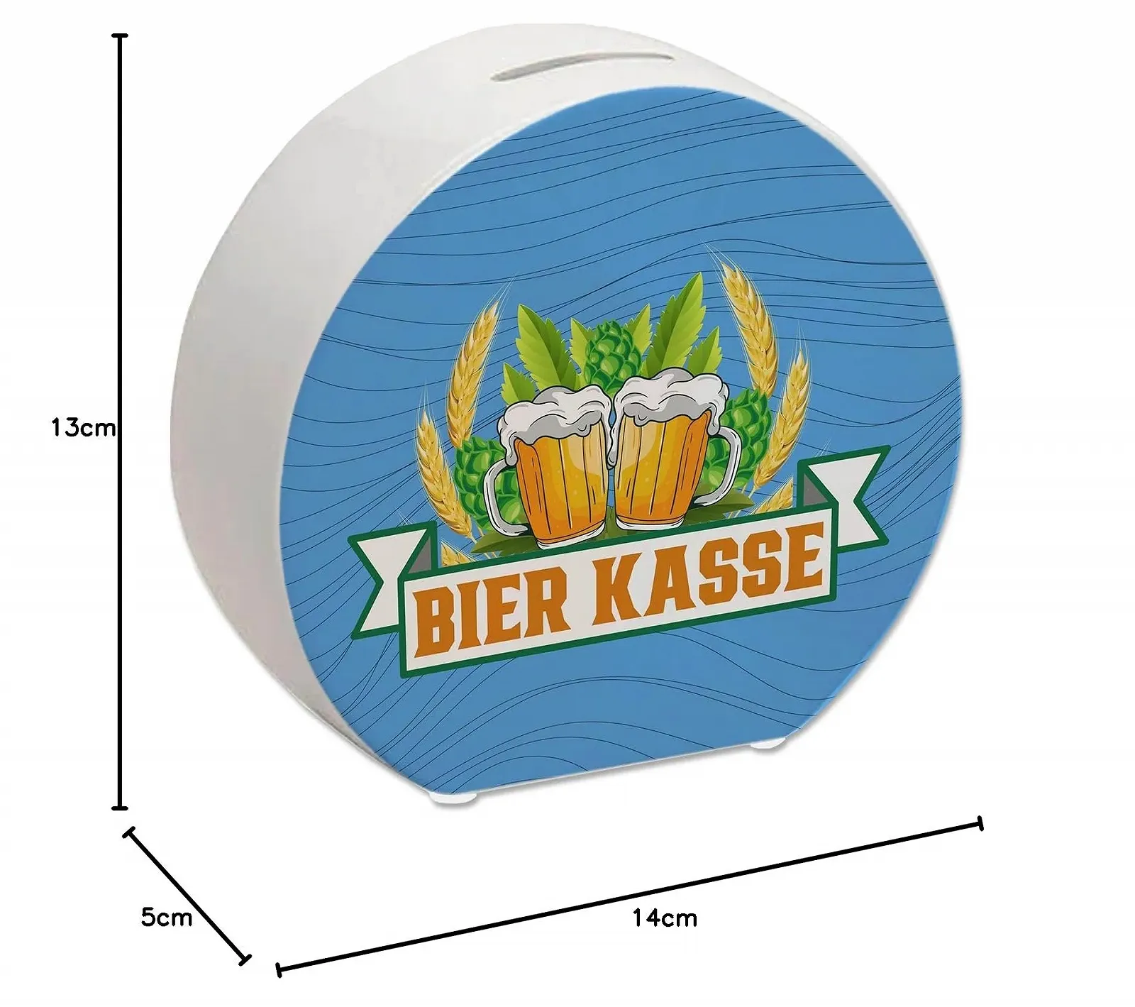 Скарбничка Beer Kasse керамічна з хмелем, фото №9