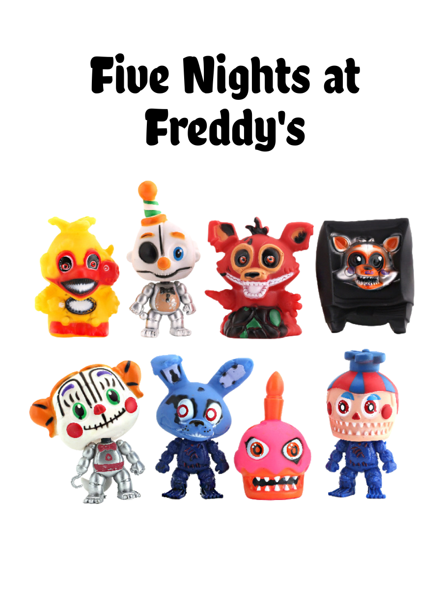 Фигурки Пять ночей у Фредди ФНАФ Five Nights at Freddy's аниматроники набор игрушек 8 шт 11,5 см, фото №1