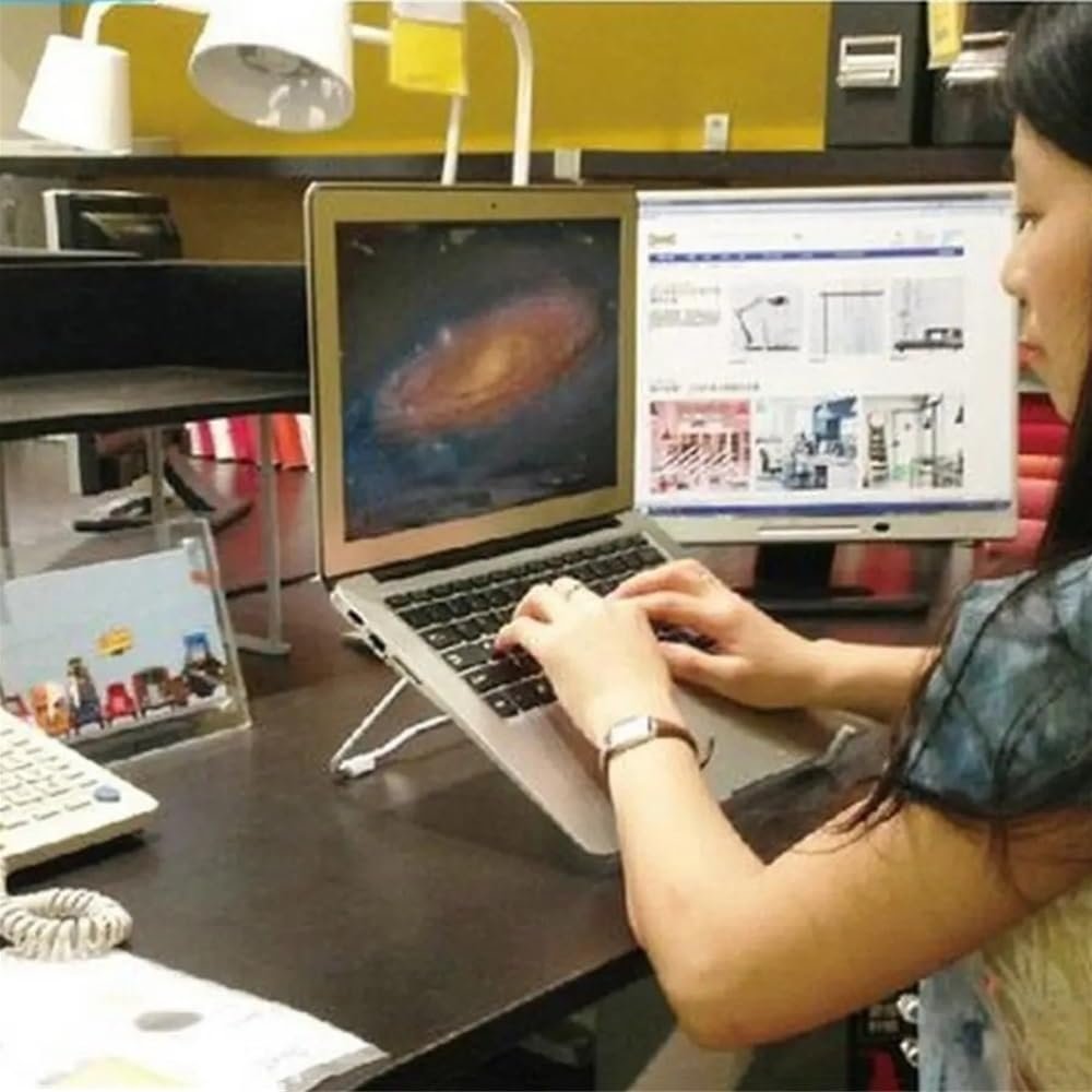 Подставка для ноутбука регулируемая для 10"-17" ноутбуков портативный держатель, фото №6