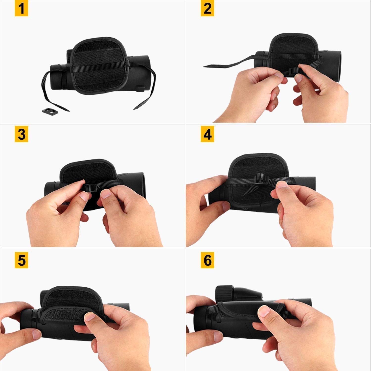 Монокуляр Spacmirrors Hochleistungs Handriemen для дорослих, дахове призма FMC лінзи водонепроникний. HD телескоп, фото №6