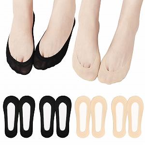 Балетки EQLEF Женские носки-следки Нескользящие невидимые носки Носки для кроссовок Невидимые носки для туфель на высоких каблуках и лодочек - Фото 1