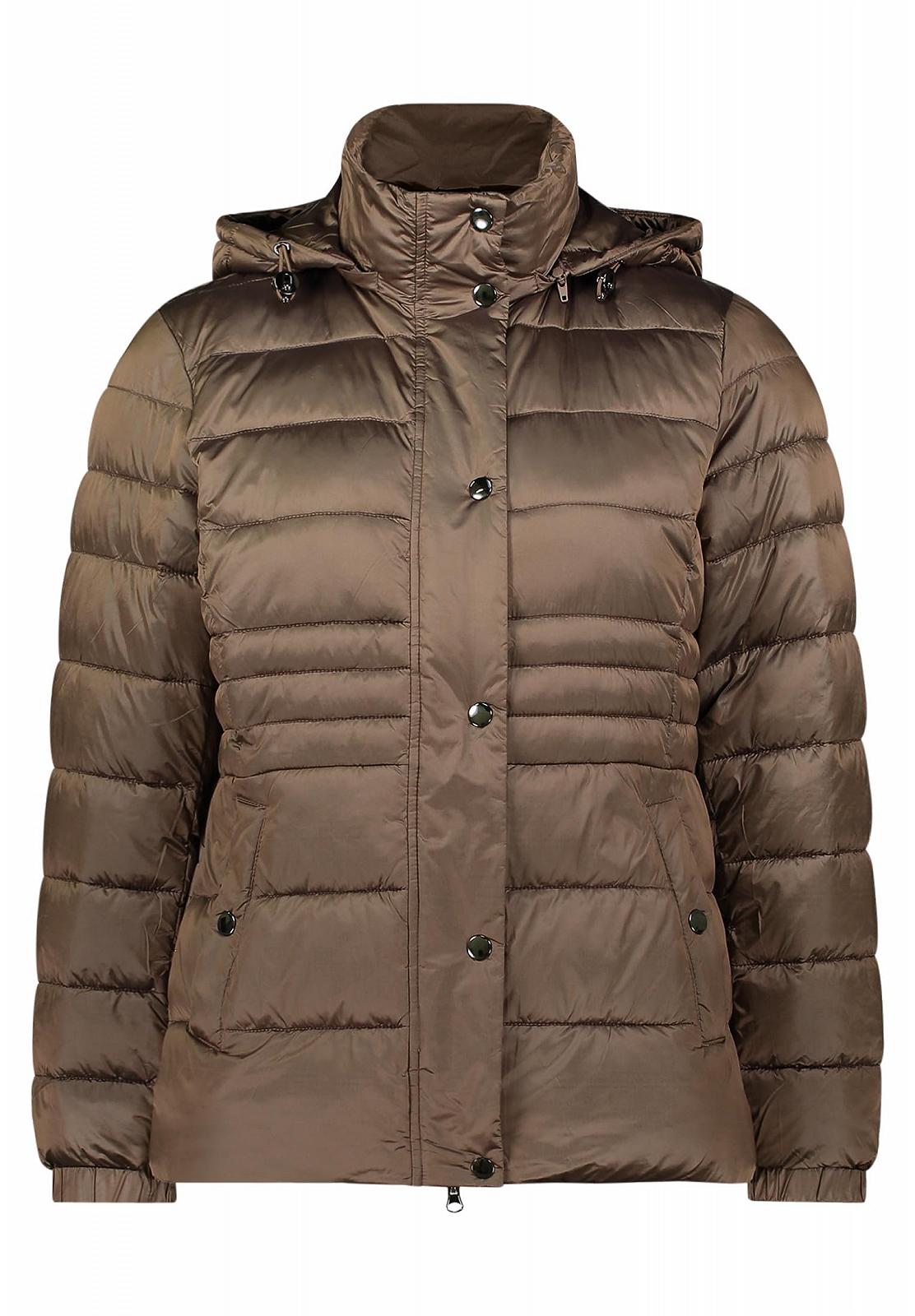 Жіноча стьобана куртка зі знімним капюшоном, фото №1 Жіноча стьобана куртка зі знімним капюшоном, фото №1