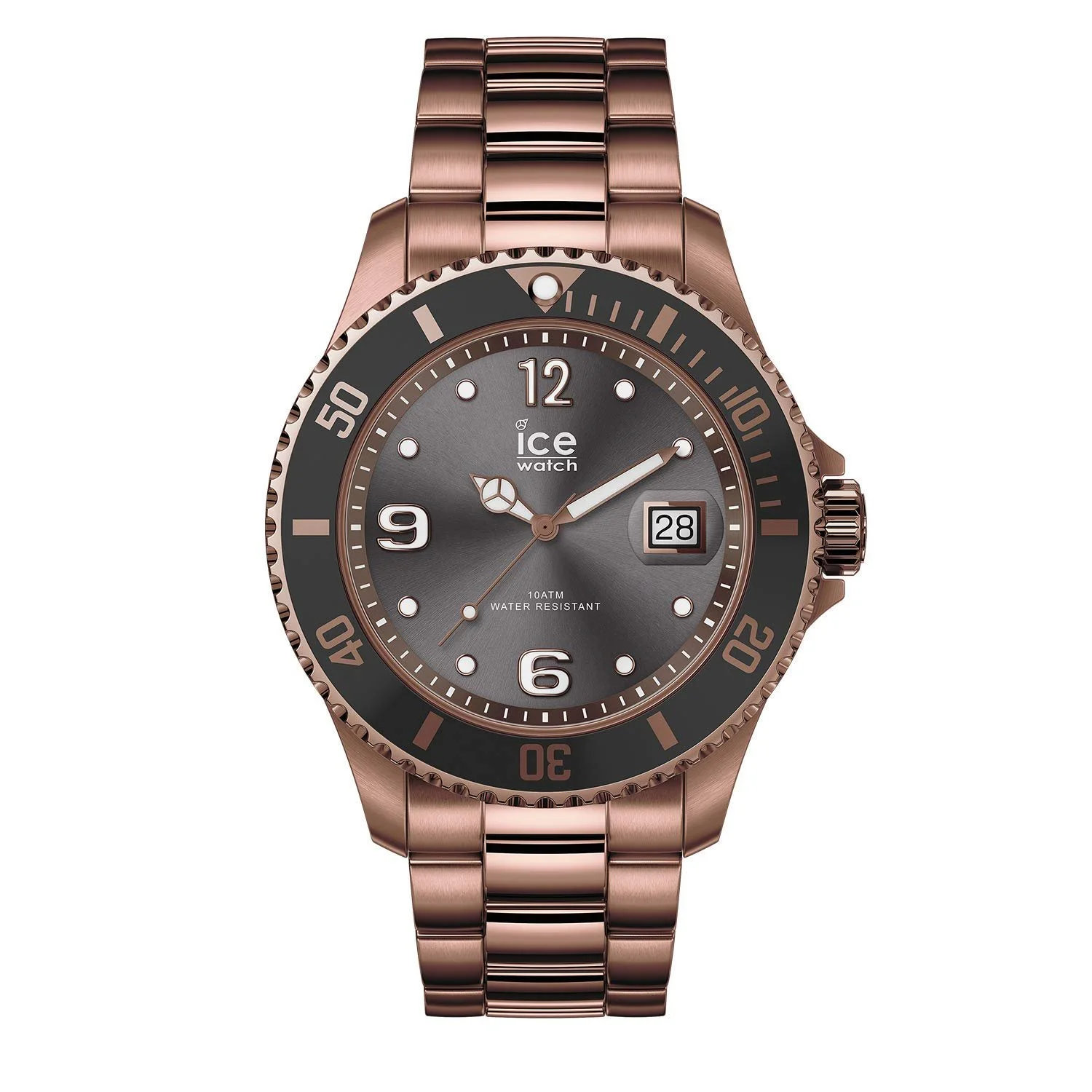 Годинник ICE-WATCH Unisex 016767 з металевим ремінцем, бронзова сталь, фото №1 Годинник ICE-WATCH Unisex 016767 з металевим ремінцем, бронзова сталь, фото №1