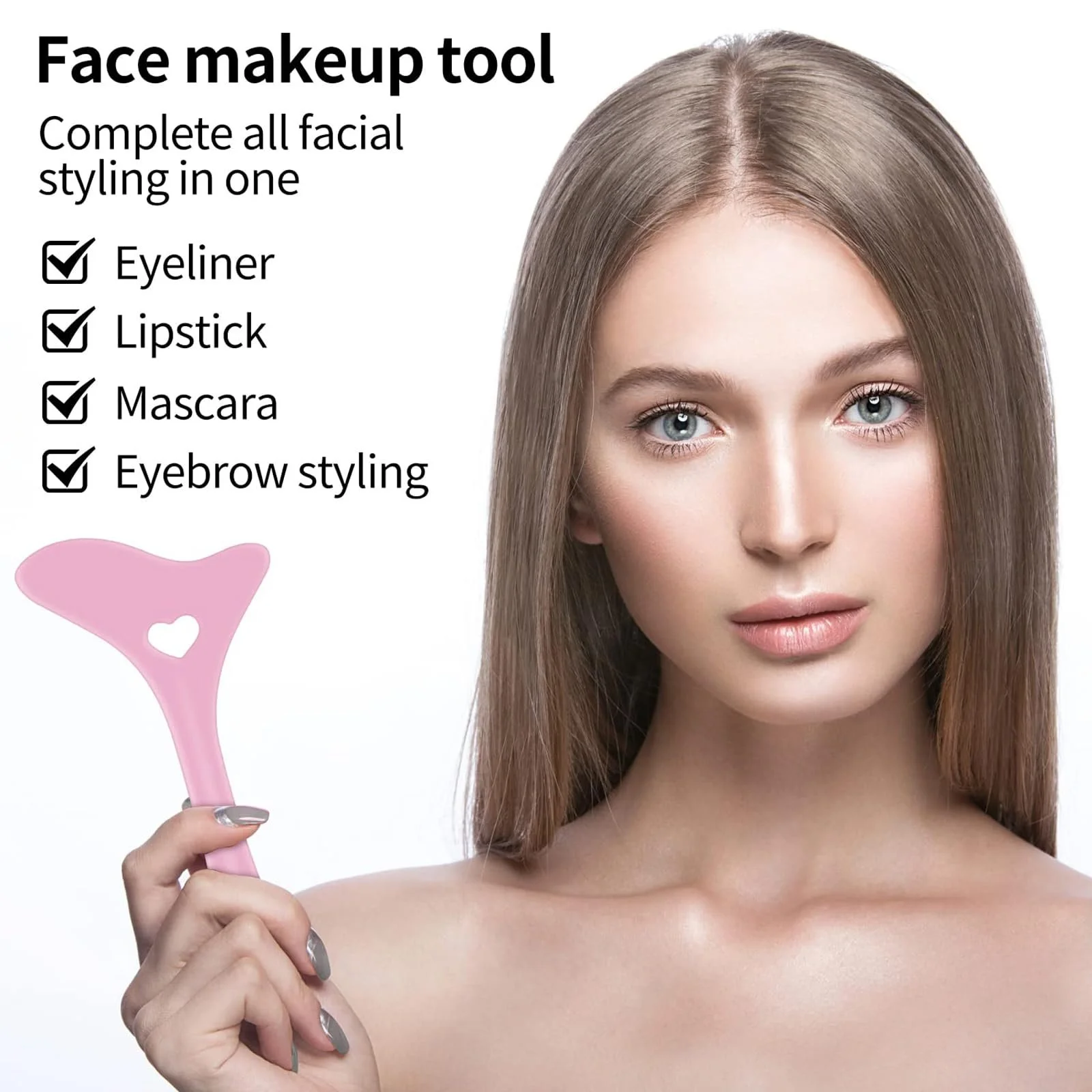 Стилус для макіяжу IOSPKKIO® Силіконовий Рожевий, фото №5