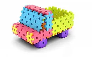 Конструктор Foxcup Meli Basic Travel Box 250 деталей Multi-Colour (50002) synthetic.ua - Фото 1