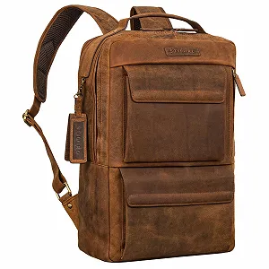Купити Рюкзак для ноутбука STILORD Egon 15 дюймів Шкіряний Avani - Brown - Фото 1 Рюкзак для ноутбука STILORD Egon 15 дюймів Шкіряний Avani - Brown - Фото 1