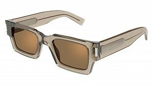 Солнцезащитные очки Saint Laurent SL 572 006, 50/22/145, Желтый / коричневый - Фото 1