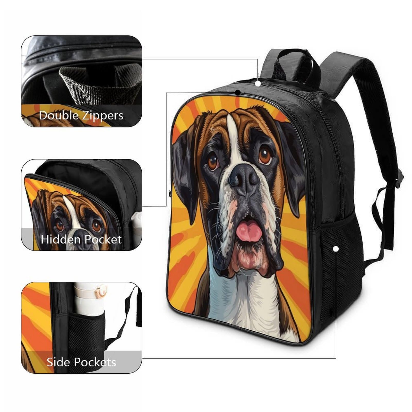 Рюкзак DPEOANEBN Boxer 3D 40x28x16см, фото №3