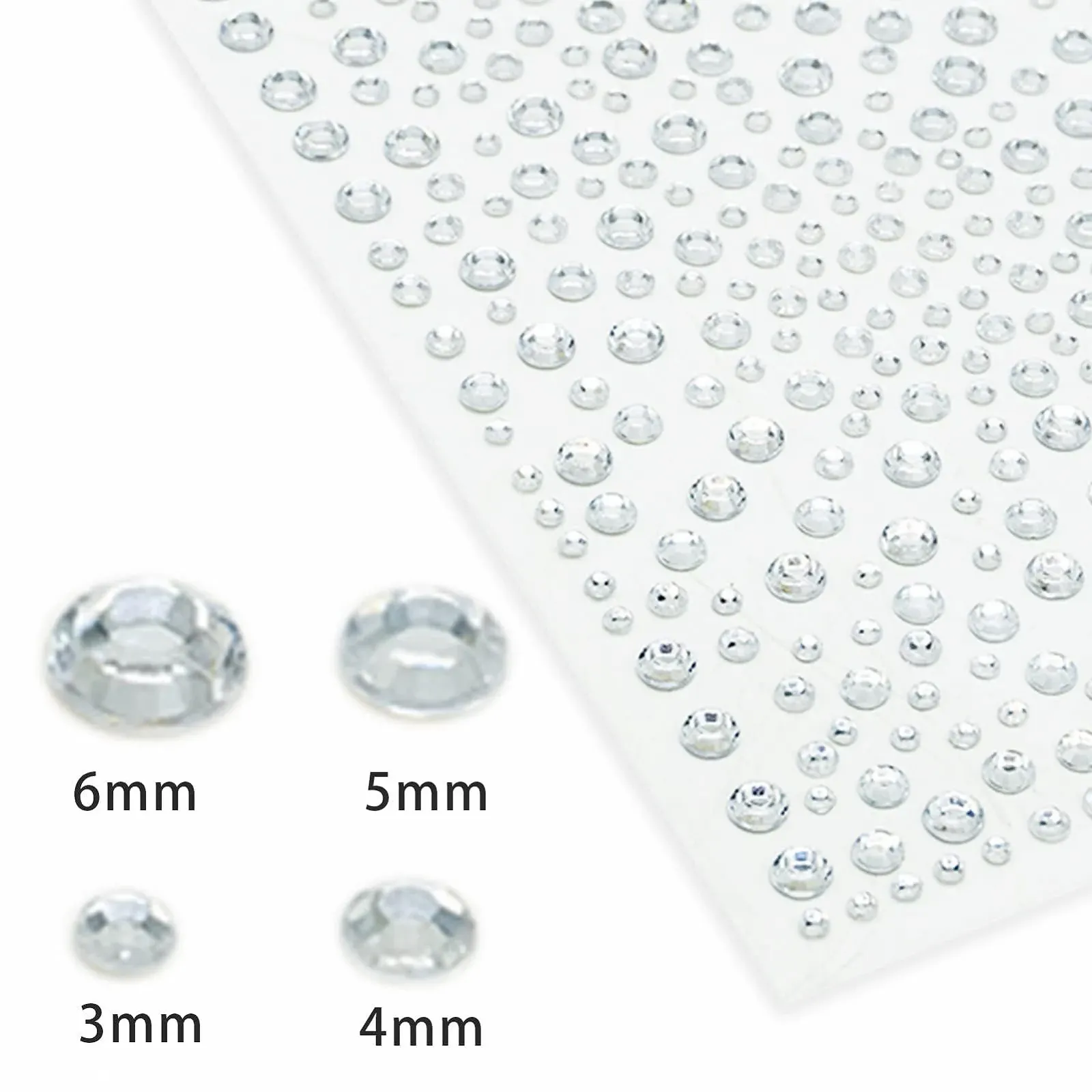 Наклейки со стразами 4 листа, фото №2