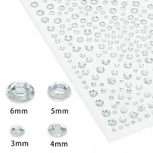 Наклейки со стразами 4 листа synthetic.ua - Фото 1