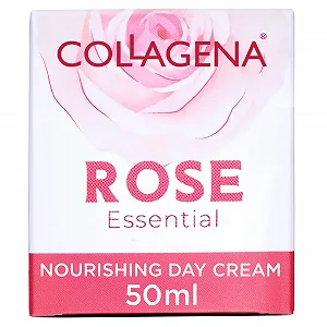 Денний крем для обличчя COLLAGENA Rose Essential Day Cream з трояндовою олією та пептидами колагену зволожуючий 50 мл - Фото 1