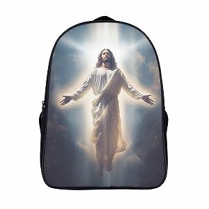 Ранец FPAKAKIIE Jesus для мальчиков и девочек, подростков, школьная сумка, водонепроницаемый рюкзак, дамская мужская школьная сумка, рюкзак для ноутбука 40x28x16 см - Фото 1