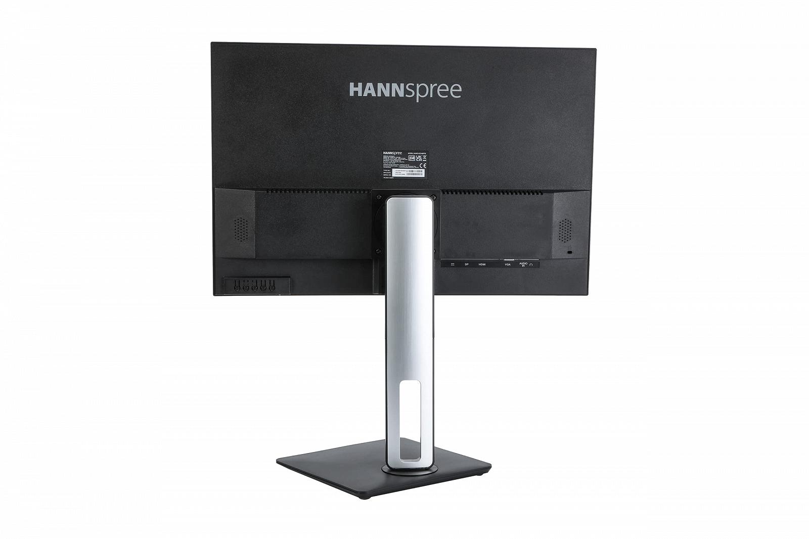 Монітор HANNspree HP246PFB 61 см (24 дюйми) WUXGA 250д HDMI VA DP Динамік VESA Регулювання висоти Нахил Поворот 90° Чорний, фото №6