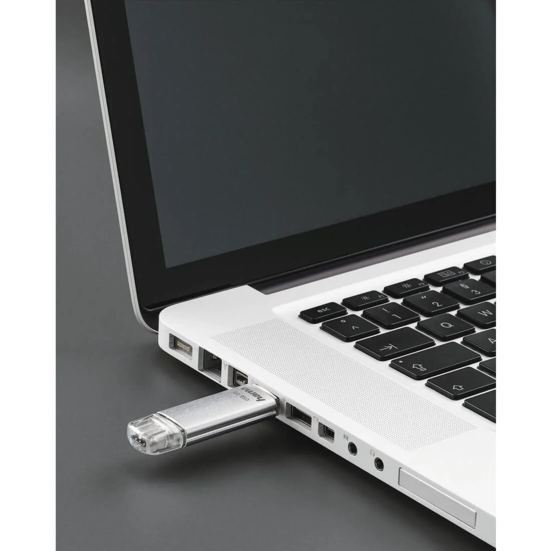 USB-накопичувач Hama C-Laeta 128GB USB-C USB-A Сріблястий, фото №5