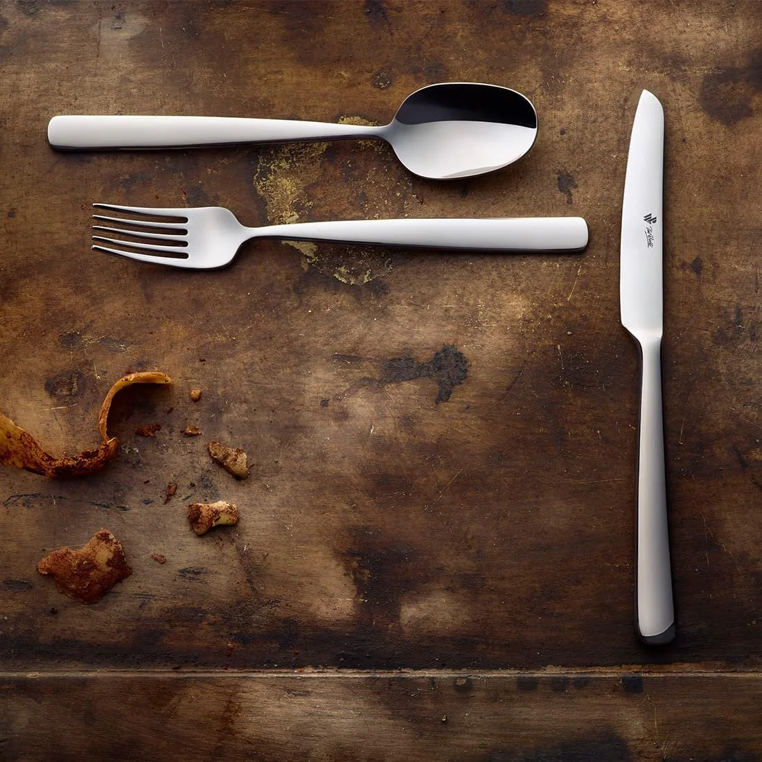 Набір столових приборів Paul Wirths Como 8000 для 6 осіб, 24 предмети, нержавіюча сталь 18/10, полірований, фото №3