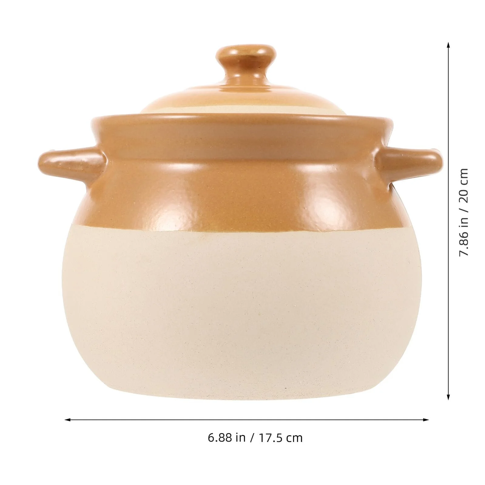 Каструля BESPORTBLE Vintage керамічна з ручкою термостійка для газової плити, фото №9