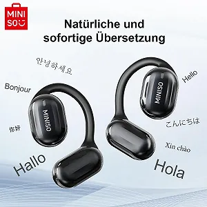 Наушники-переводчик MINISO MS162 Ki Real Time OWS Open Ear AI Беспроводные - Фото 1