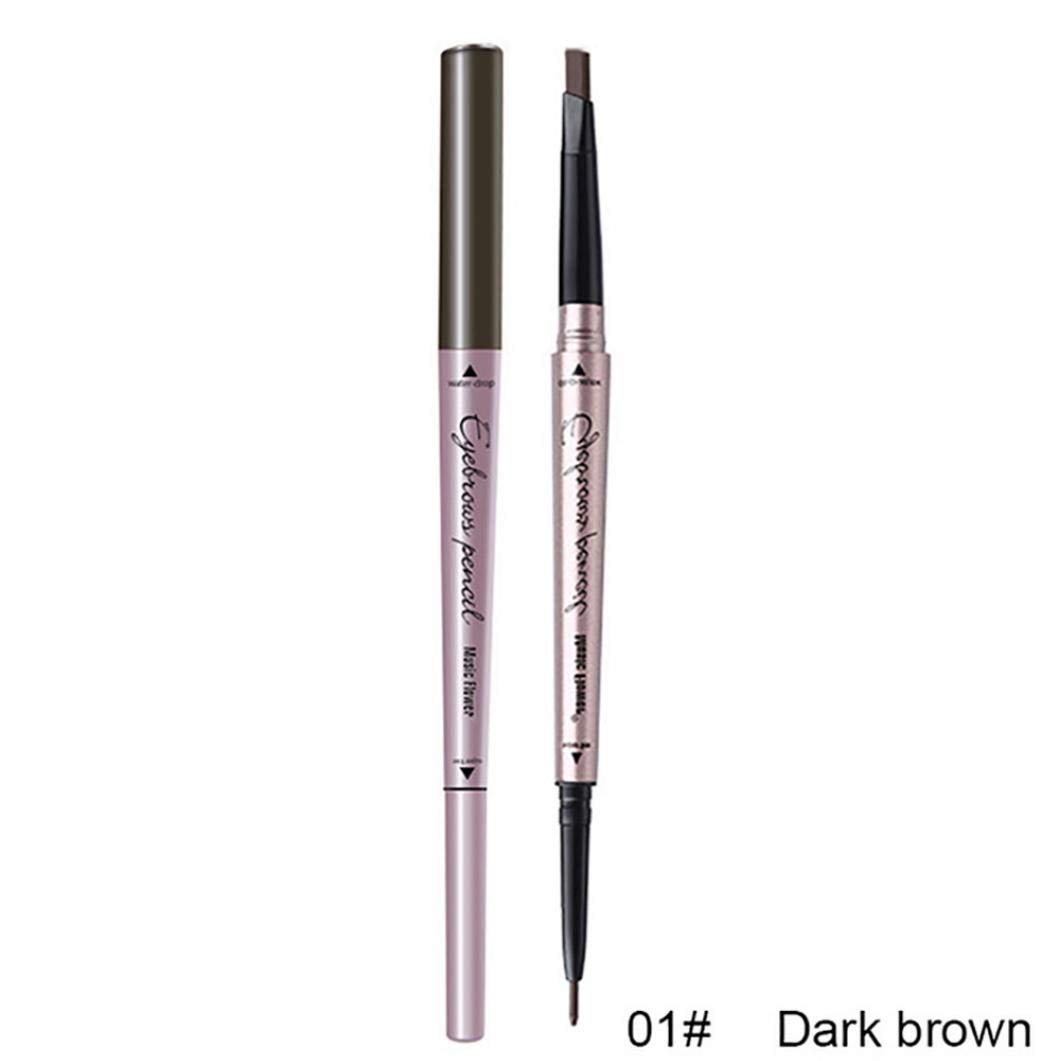 Мікро олівець для брів Dual Waterproof Dark Café, фото №3