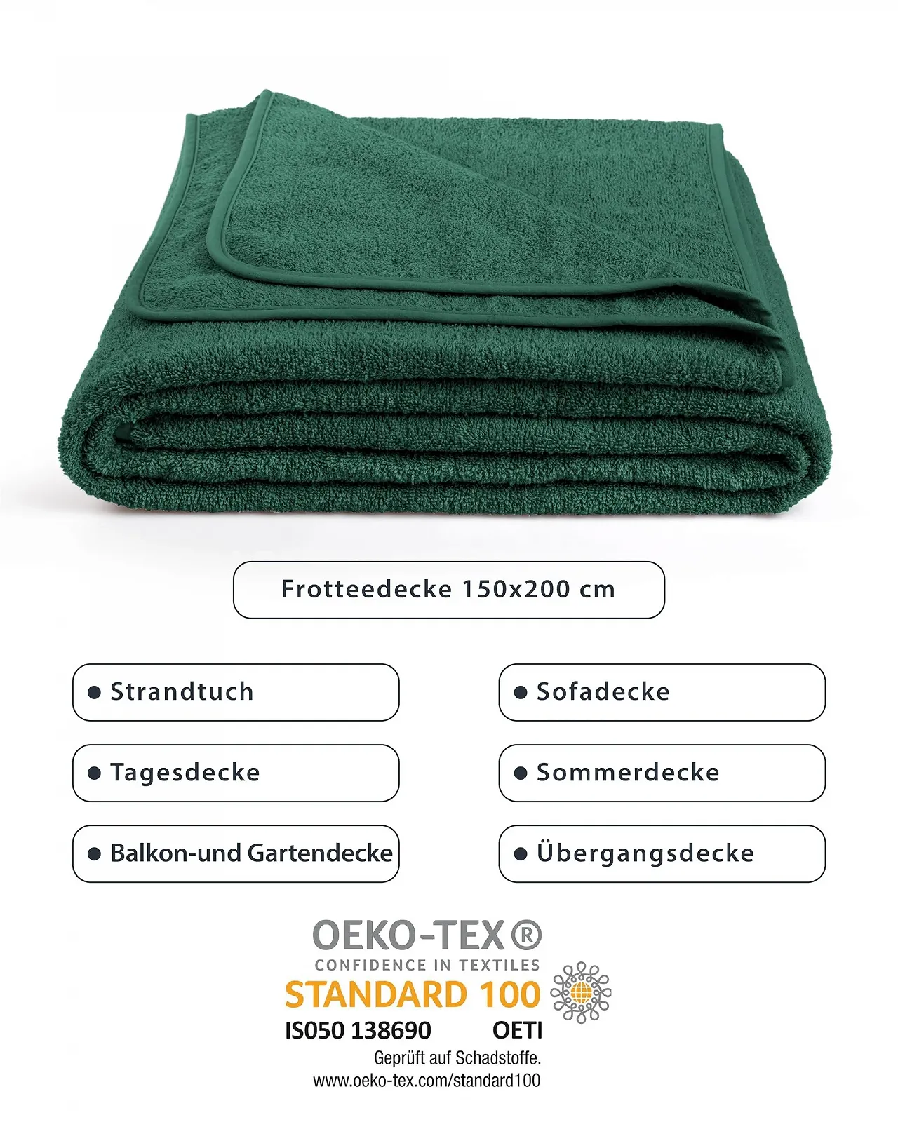 Покривало LAYNENBURG Terry Premium 150 x 200 см, фото №7