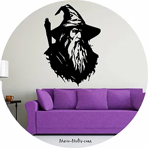 Наклейка на стіну Гандальф Lord of the Rings S 30 x 21 см synthetic.ua - Фото 1