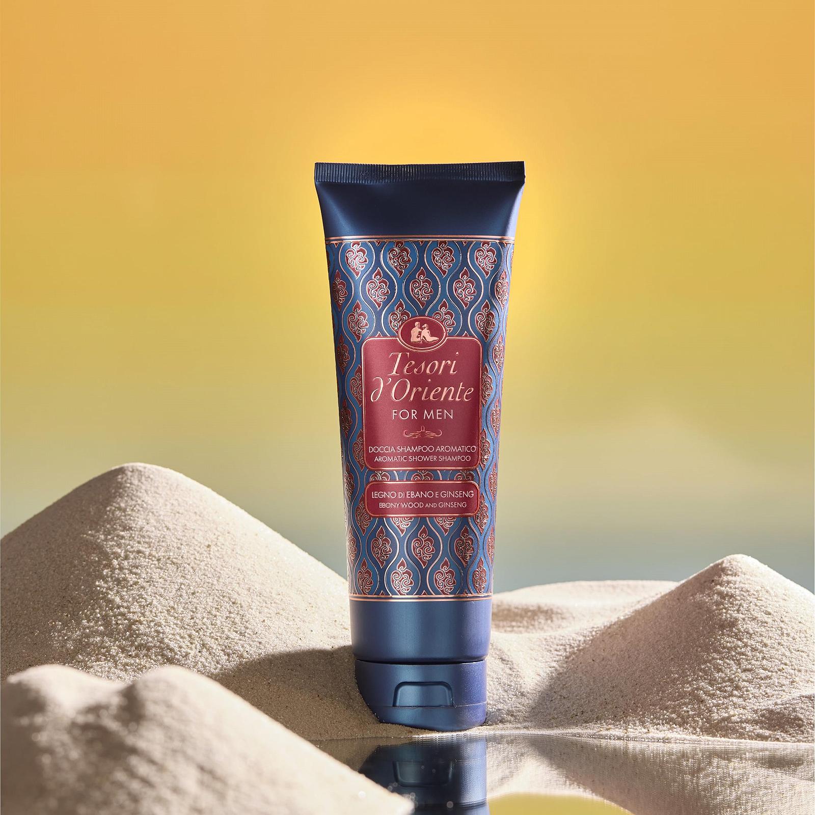 Шампунь-гель для душа Tesori d'Oriente For Men Ebony and Ginseng с пантенолом 250 мл, фото №4