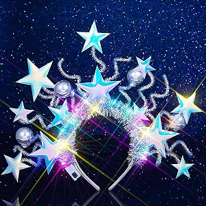 Обруч Фестивальный Светодиодный Luminous Star Шаровидный Голубой - Фото 1