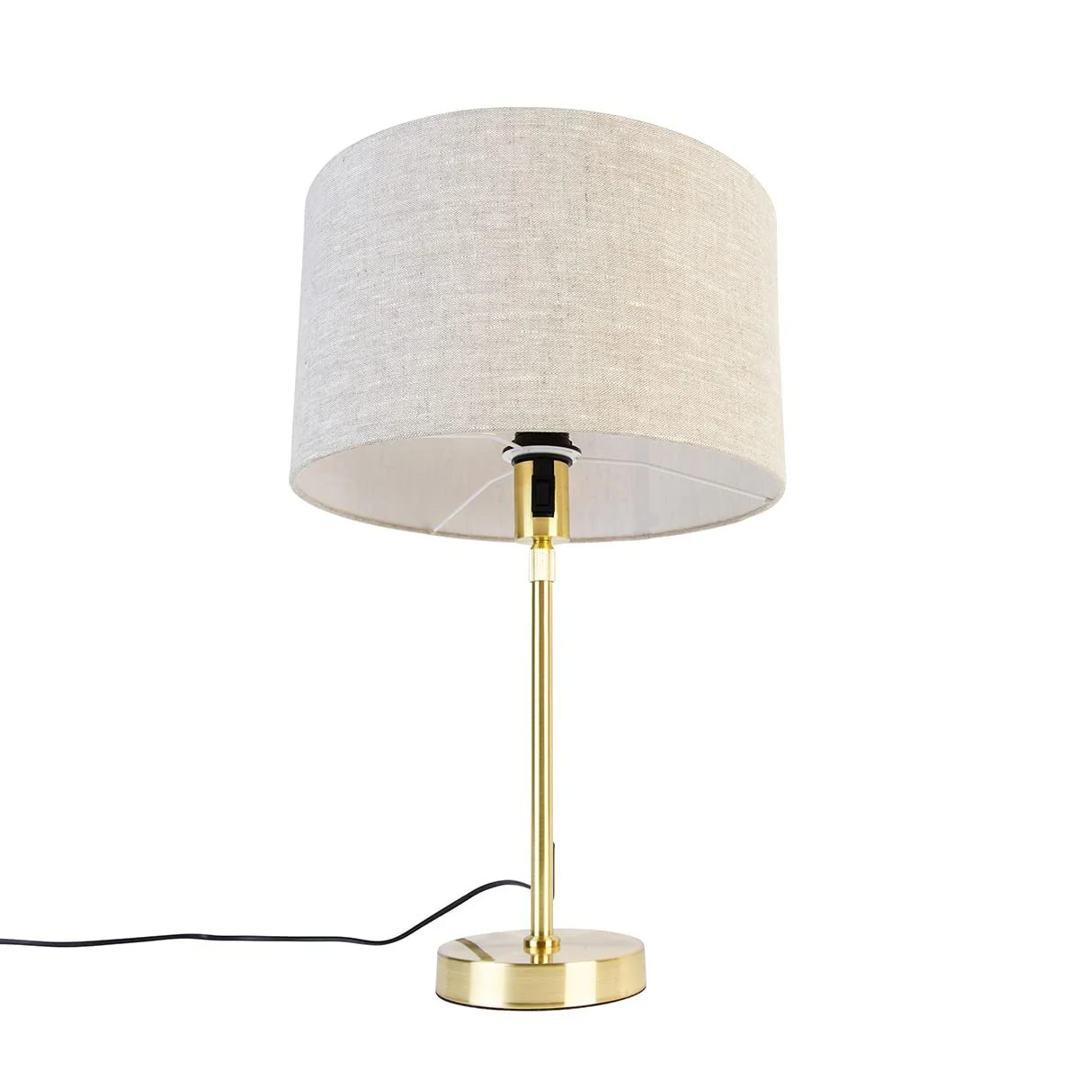 Настільна лампа Qazqa Parte Gold Brass Adjustable 35 см Світло-сірий, фото №4