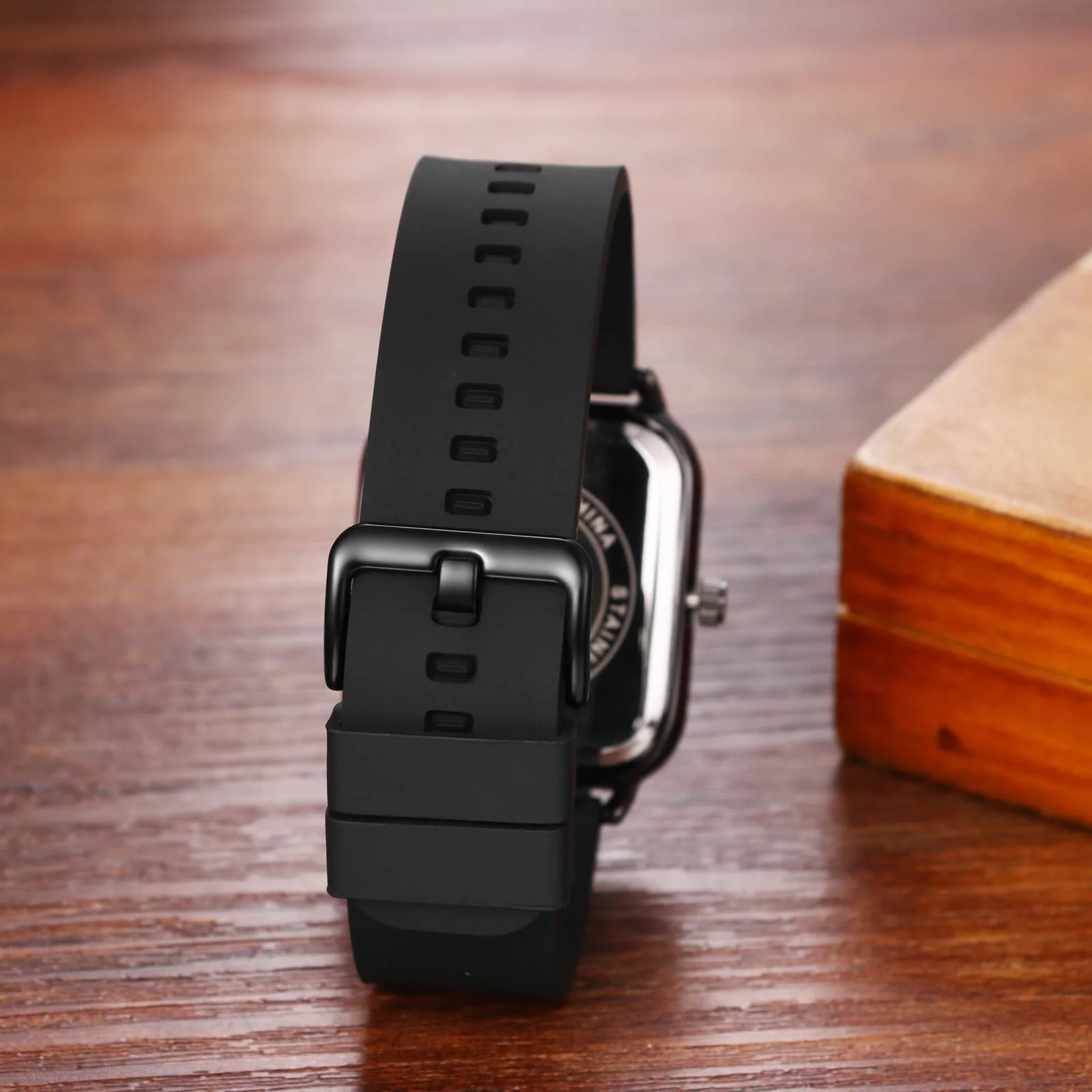 Годинник Silverora Кварцовий Аналоговий Прямокутний Силіконовий, фото №7