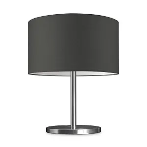 Настільна лампа Home Sweet Home Mauro Modern 40/40/35.6 см з тканинним абажуром E27 з вимикачем антрацит - Фото 1