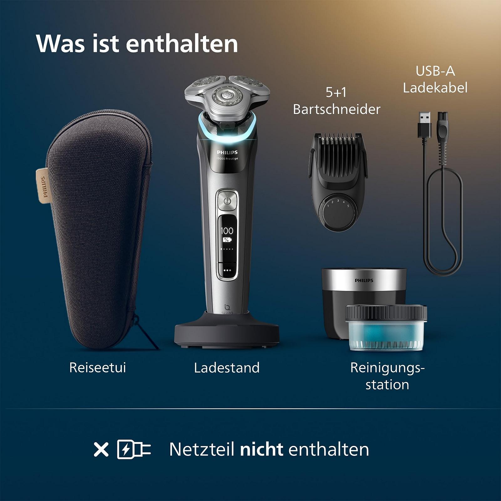 Електробритва Philips i9000 Prestige XP9202/33 для вологого та сухого гоління з тримером та станцією очищення Темно-сірий, фото №7