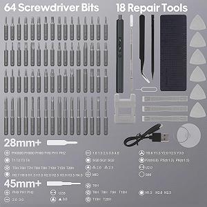 Електрична викрутка Craznick Precision 82 в 1 з 64 магнітними насадками S2, 3 світлодіодами ціна на synthetic.ua - Фото 1 Електрична викрутка Craznick Precision 82 в 1 з 64 магнітними насадками S2, 3 світлодіодами synthetic.ua - Фото 1