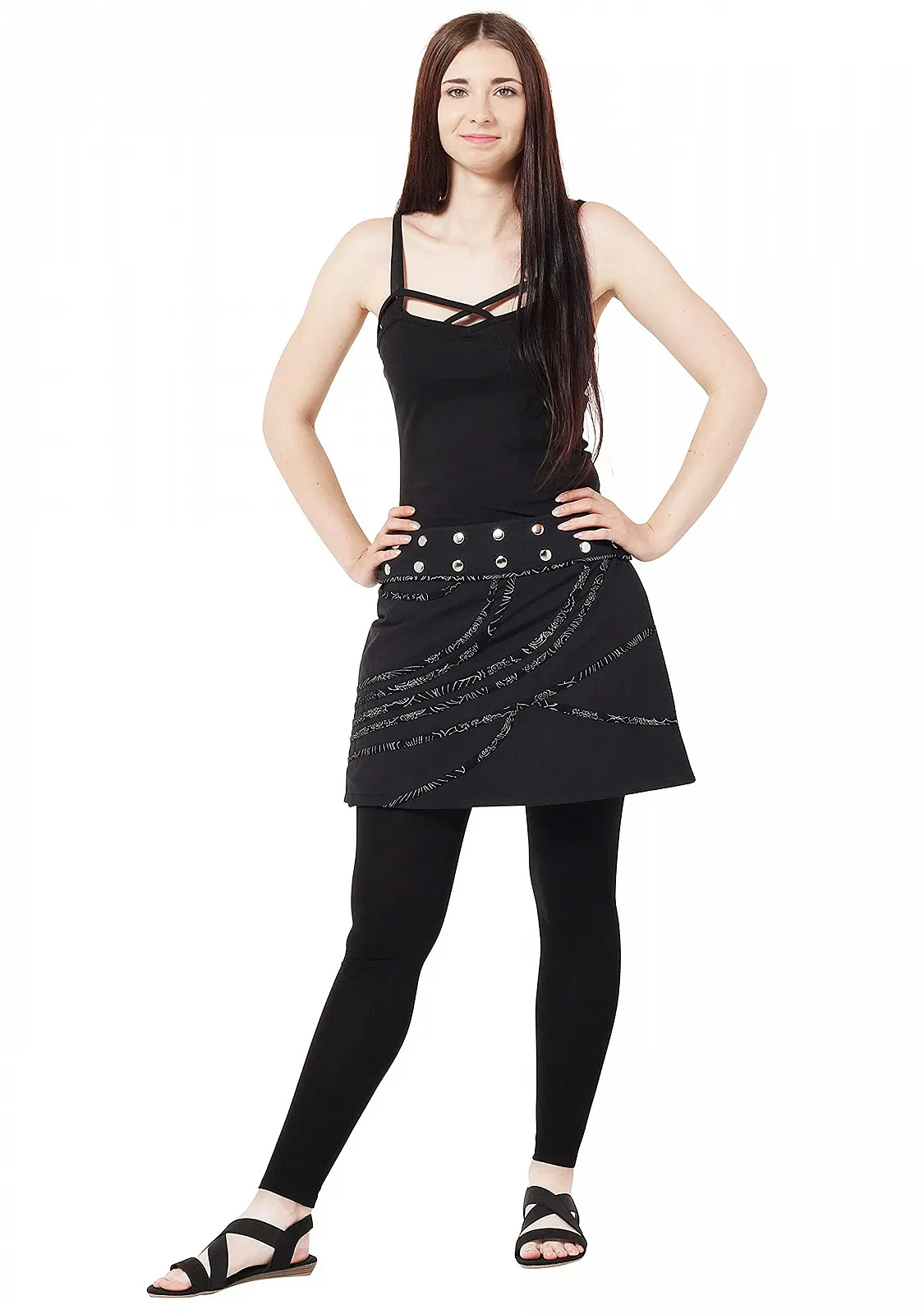 Спідниця жіноча із запахом PUREWONDER Міні з кишенею SK259, фото №3