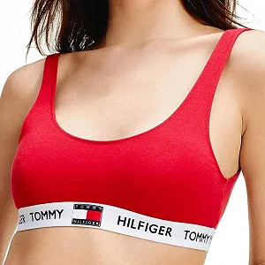 Спортивний бюстгальтер Tommy Hilfiger з органічної бавовни Marine synthetic.ua - Фото 1