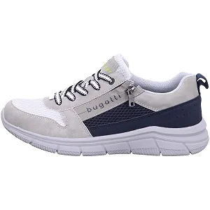 Кросівки Bugatti 341-AFA07 Чоловічі на шнурівці, світло-сірий/темно-синій, 44 EU synthetic.ua - Фото 1